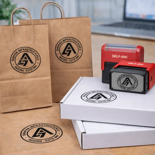 Permanent Waterproof Pre-Ink Stamp for Plastic Packaging & Branding