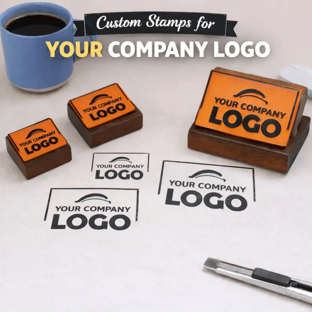 Custom Rubber Stamp for Business Branding & Packaging